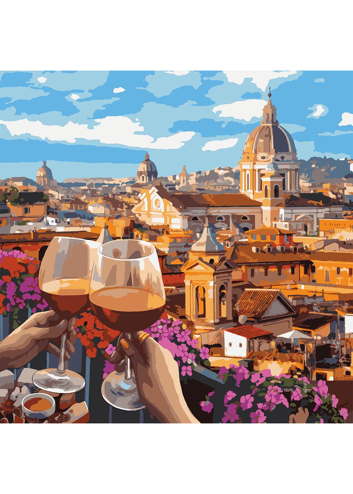 Картина по номерам Santi Вино в Италии 40х40 см (954748)