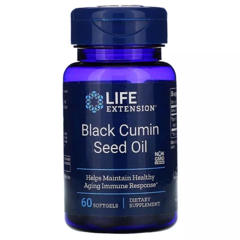 Натуральная добавка для иммунитета Life Extension Black Cumin Seed Oil 60 Softgels