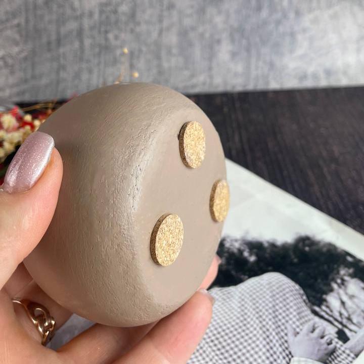 Кашпо из гипса 5candles Шар Бежевый (905_7-434) - фото 3 Кашпо из гипса 5candles Шар Бежевый (905_7-434) - фото 3