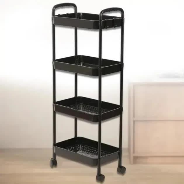 Полка-этажёрка 4-ярусная на колесах (YH6702-4) - фото 4 Полка-этажёрка 4-ярусная на колесах (YH6702-4) - фото 4