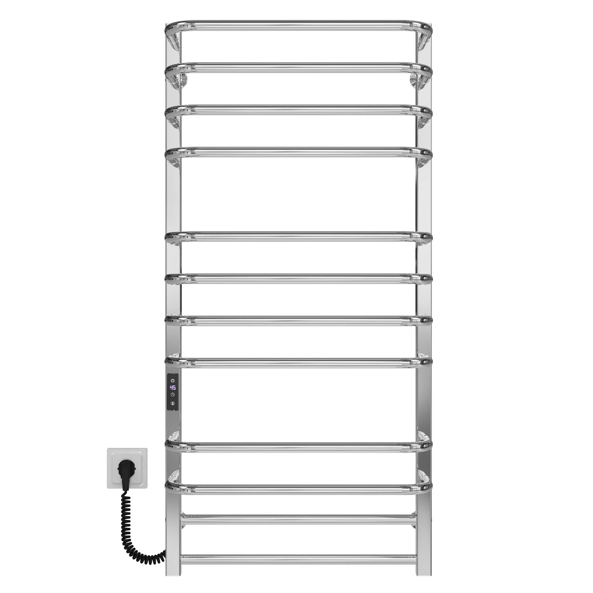 Рушникосушарка електрична Deffi Lux П12 JD04 ліве підключення нержавіюча сталь 400х1100 мм Хром (A.LU.110.40.12.E.C.L.2)