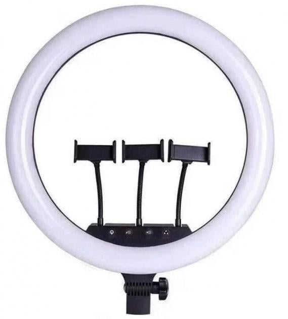 Кольцевая LED лампа LS-360 36 см на 3 крепления с пультом