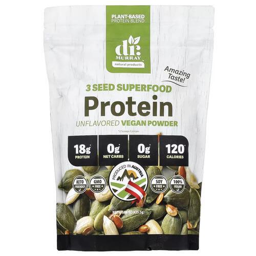 Рослинний протеїн Dr Murray's Protein Vegan Powder 435,5 г (DMY-35317)