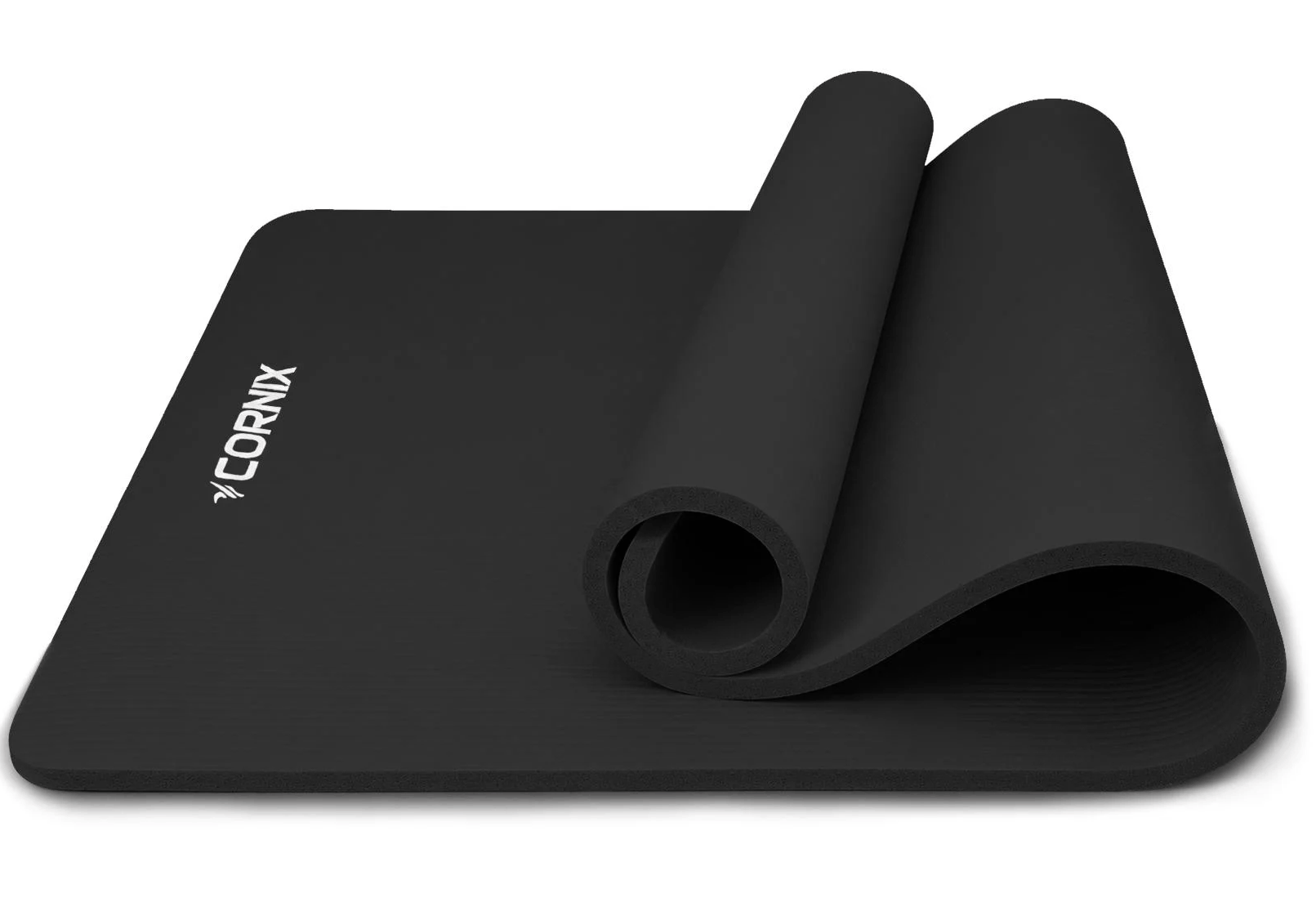 Коврик спортивный Cornix XR-0498 NBR XL 190х100х1,5 cм для йоги и фитнеса Black (5954)