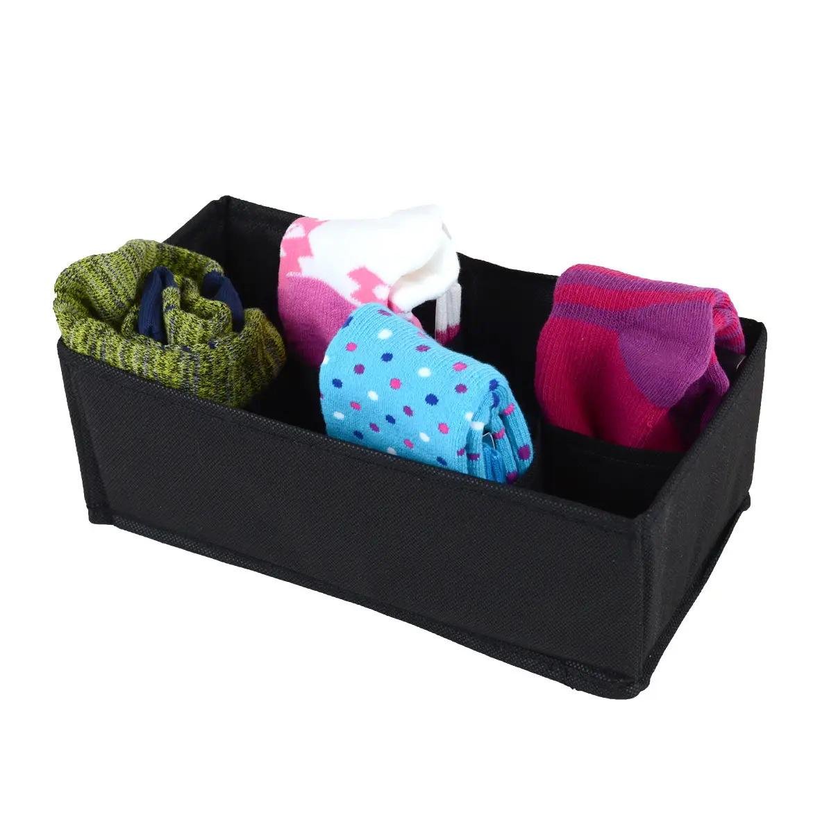 Набор органайзеров для нижнего белья 4 шт. Черный (ОДШ-102-25) - фото 5 Набор органайзеров для нижнего белья 4 шт. Черный (ОДШ-102-25) - фото 5