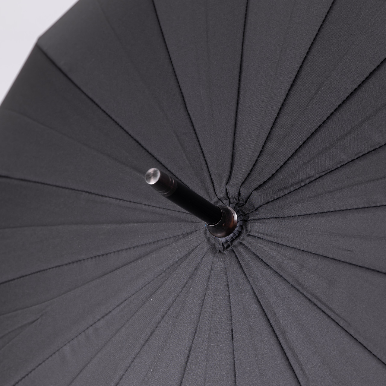 Зонт трость складной полуавтомат купол 16 спиц d 116 см Черный (HP-23-5) - фото 6