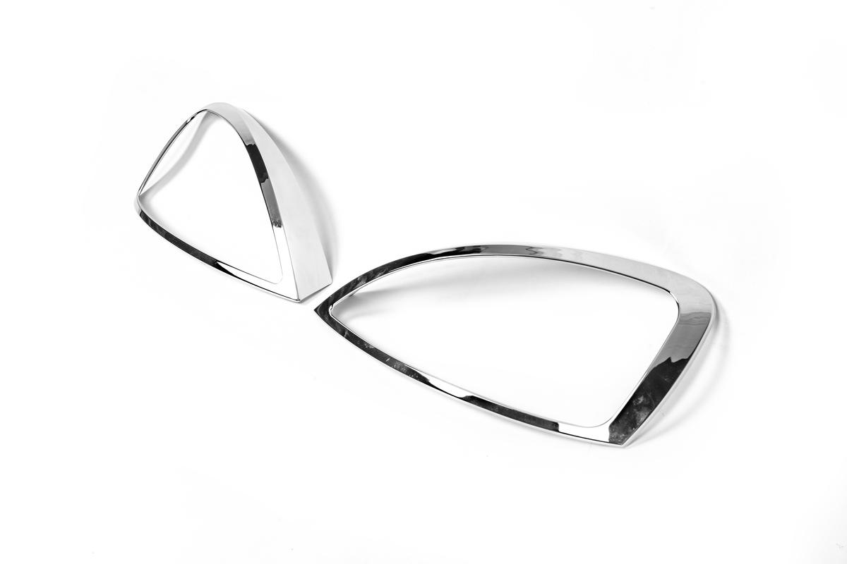 Накладки на фары Carmos для Opel Astra G classic 1998-2012 гг. abs-пластик Хром