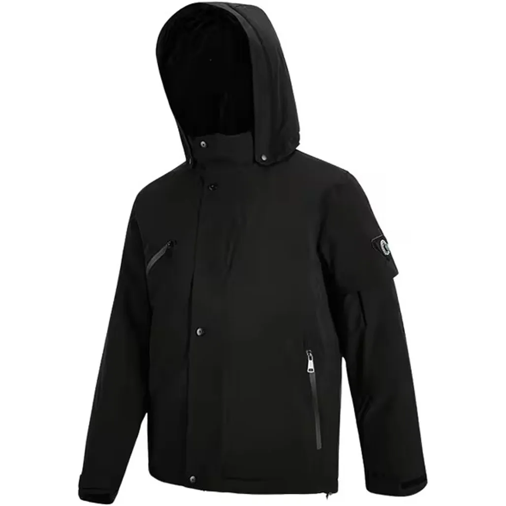 Куртка 90 points Windproof Anti-Drilling Hooded Down Jacket 3XL Black