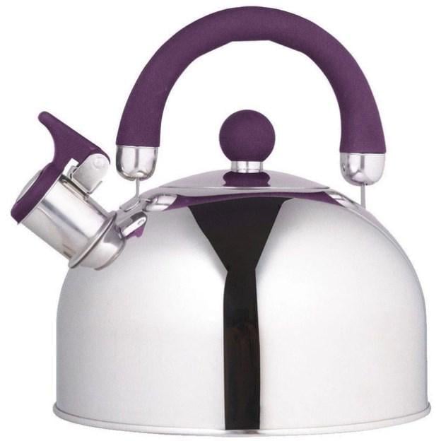 Чайник со свистком UNIQUE UN-5302 нержавеющая сталь 2,5 л Фиолетовый (12160089)