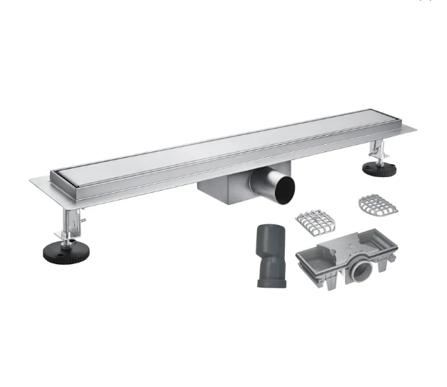 Трап для душу лінійний KOER FD30-70x900 нержавіюча сталь 900x70 мм з гідрозатвором під плитку (AC0702) Трап для душу лінійний KOER FD30-70x900 нержавіюча сталь 900x70 мм з гідрозатвором під плитку (AC0702)