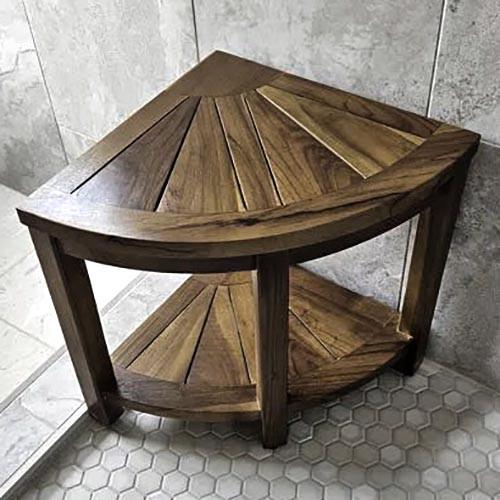 Табурет для ванной из дерева Сентиал Эспрессо (ТВН-006435)