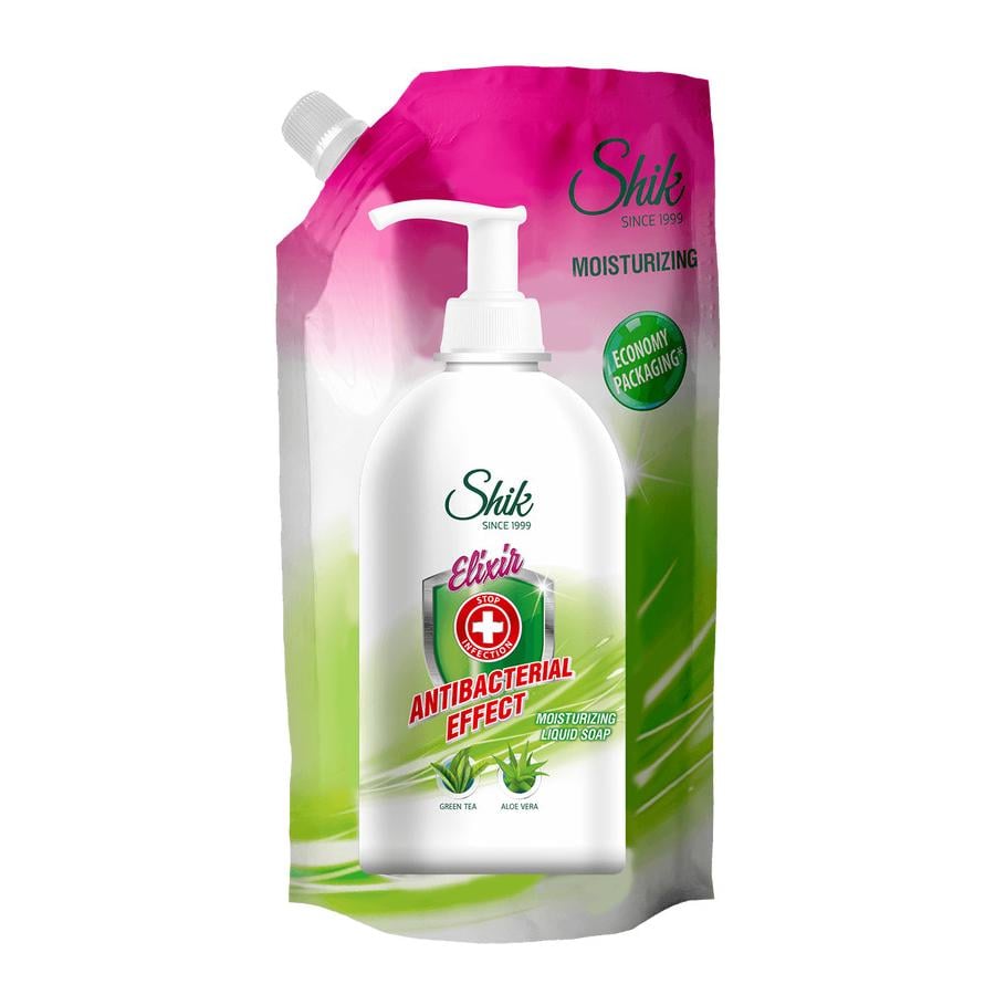 Мыло жидкое Shik Elixir Moisturizing антибактериальное из алоэ дойпак 500 мл
