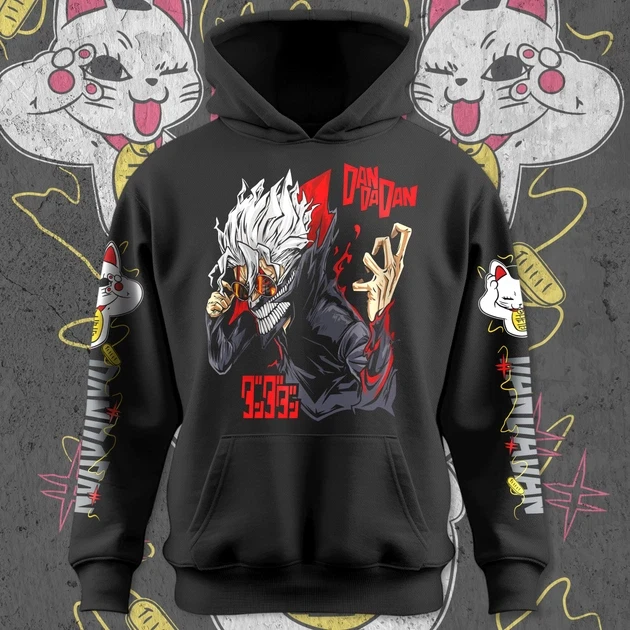 Худи для подростка мальчика с принтом Dandadan vs Turbogranny 170 см (Anime11222)