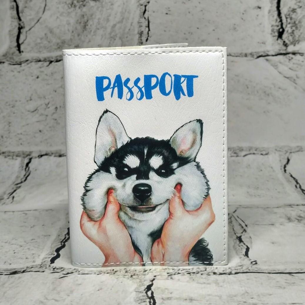 Обложка для паспорта Хаски (235)