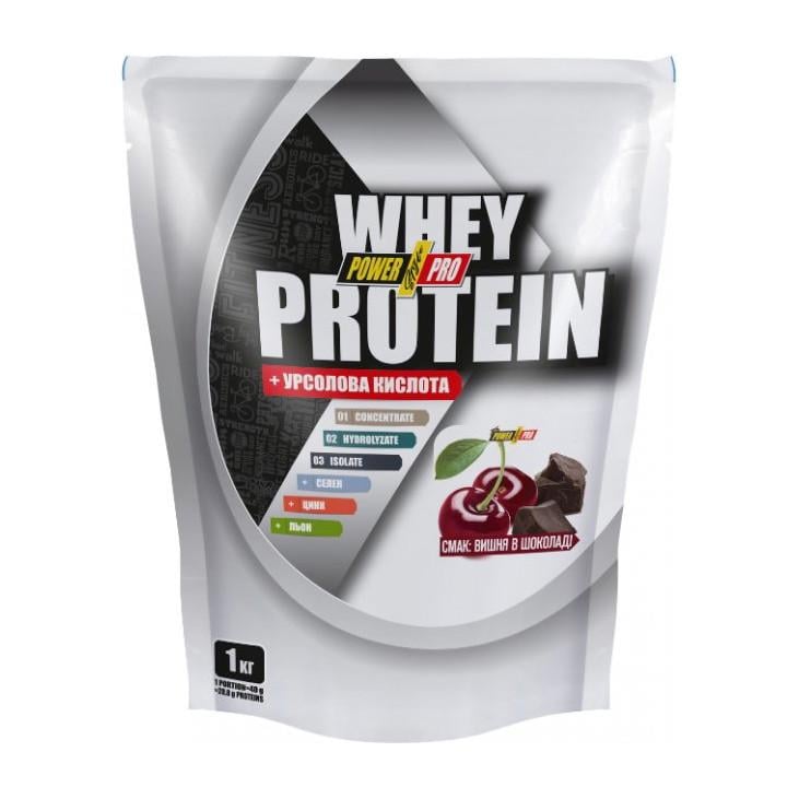 Сывороточный протеин Power Pro Whey Protein + Урсоловая кислота 1 кг Шоколад (02500-01)