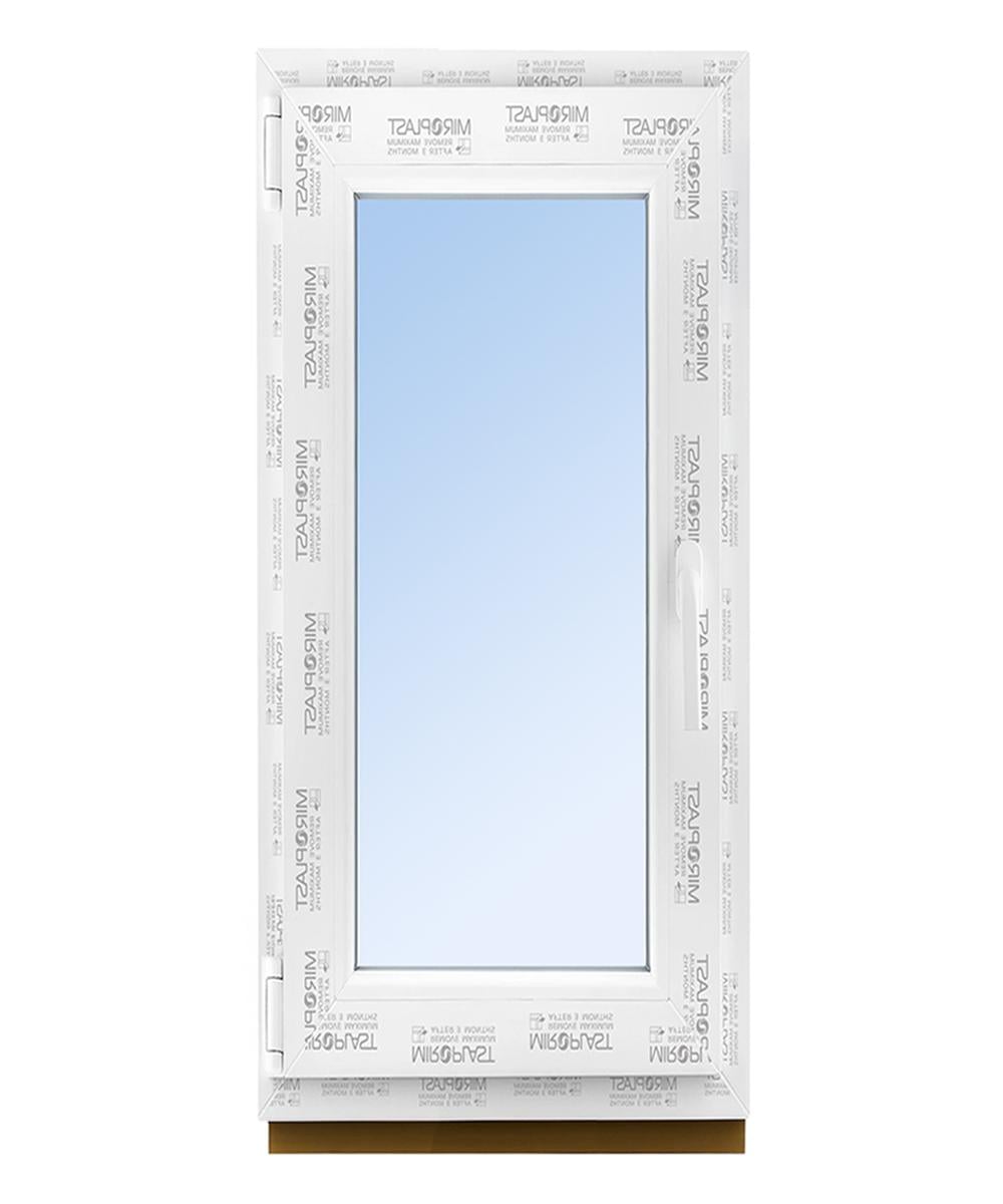 Окно металлопластиковое 600х1300 мм поворотно-откидное из профиля WDS серии Miroplast с двухкамерным стеклопакетом (4-8-4-12-4)