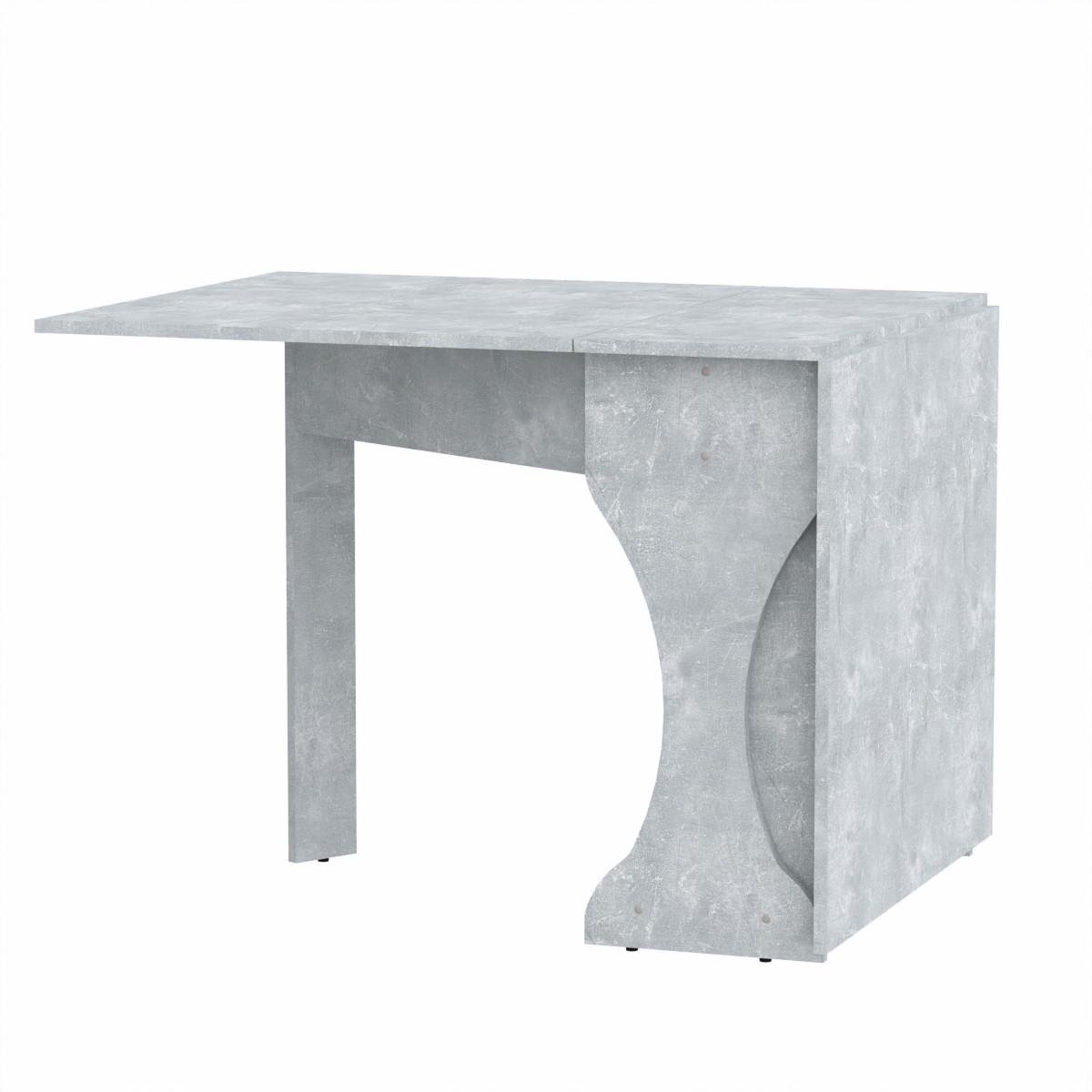 Стол-книжка раскладной Компанит 4 76х33,2х73,6 см Бетон (66f00be4e46f9163b5262a64) - фото 1 Стол-книжка раскладной Компанит 4 76х33,2х73,6 см Бетон (66f00be4e46f9163b5262a64) - фото 1