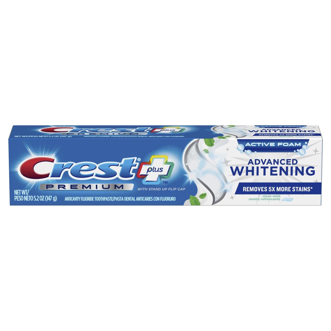 Зубная паста отбеливающая Crest Premium Plus Advanced Whitening Toothpaste 147 г (037000711674)