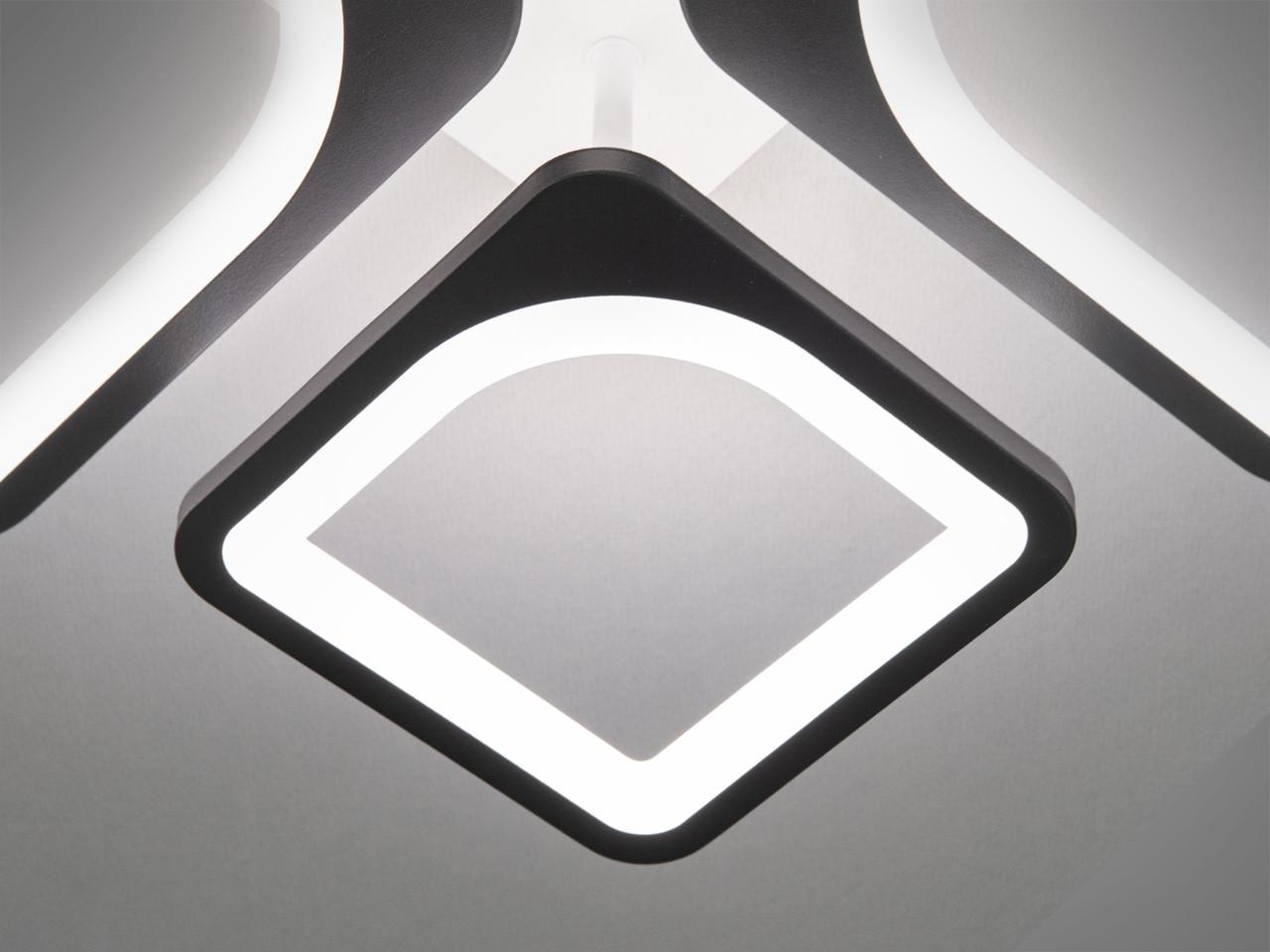 Люстра светодиодная на кухню с диммером 8060-2+2BKDIM-LS 72W на 10 м2 Черный (2399805659) - фото 7 Люстра светодиодная на кухню с диммером 8060-2+2BKDIM-LS 72W на 10 м2 Черный (2399805659) - фото 7