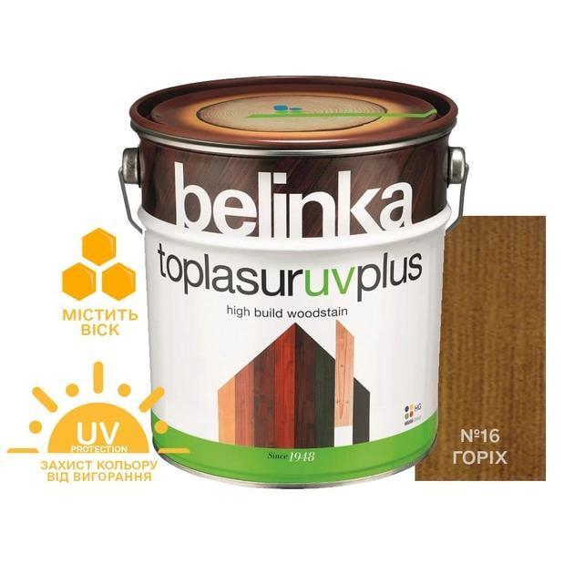 Фарба-лазур для дерева Belinka TOPLASUR UV PLUS № 16 2,5 л Горіх напівглянець (2493675518) - фото 2