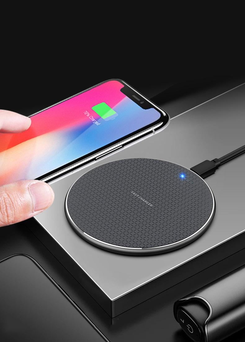 Зарядний пристрій універсальний Qi Charger бездротовий для 15 W (k10) - фото 2 Зарядний пристрій універсальний Qi Charger бездротовий для 15 W (k10) - фото 2