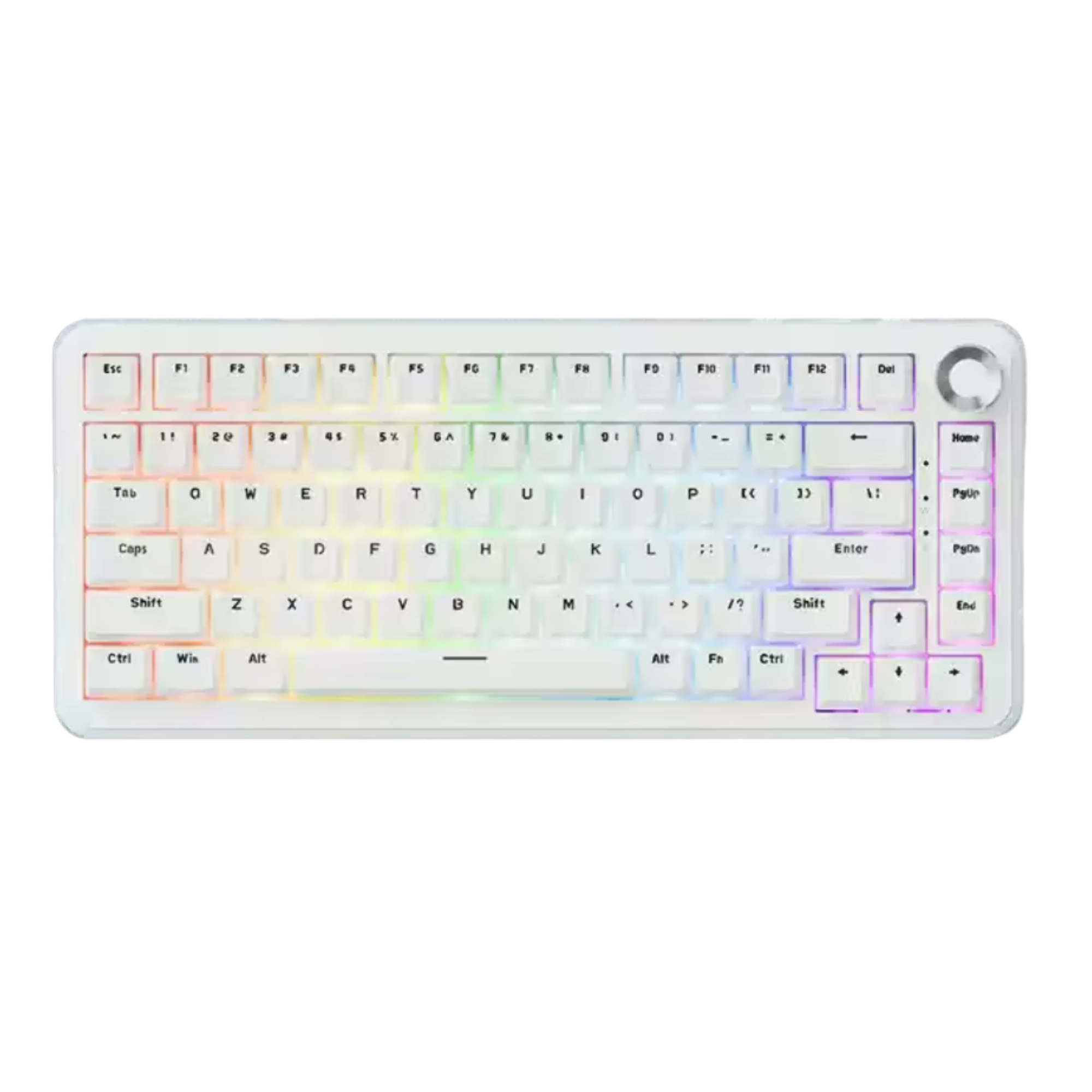 Клавиатура механическая Ajazz AK820 MAX PLUS ENG/наклейки UA/RU White/RGB (26138720)