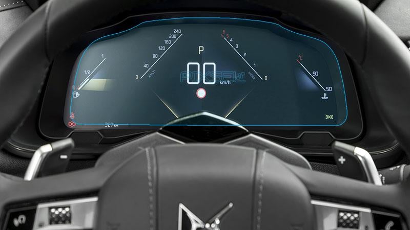 Защитное стекло Pixsel гибридное матовое на панель приборов DS 7 11,9" 2018