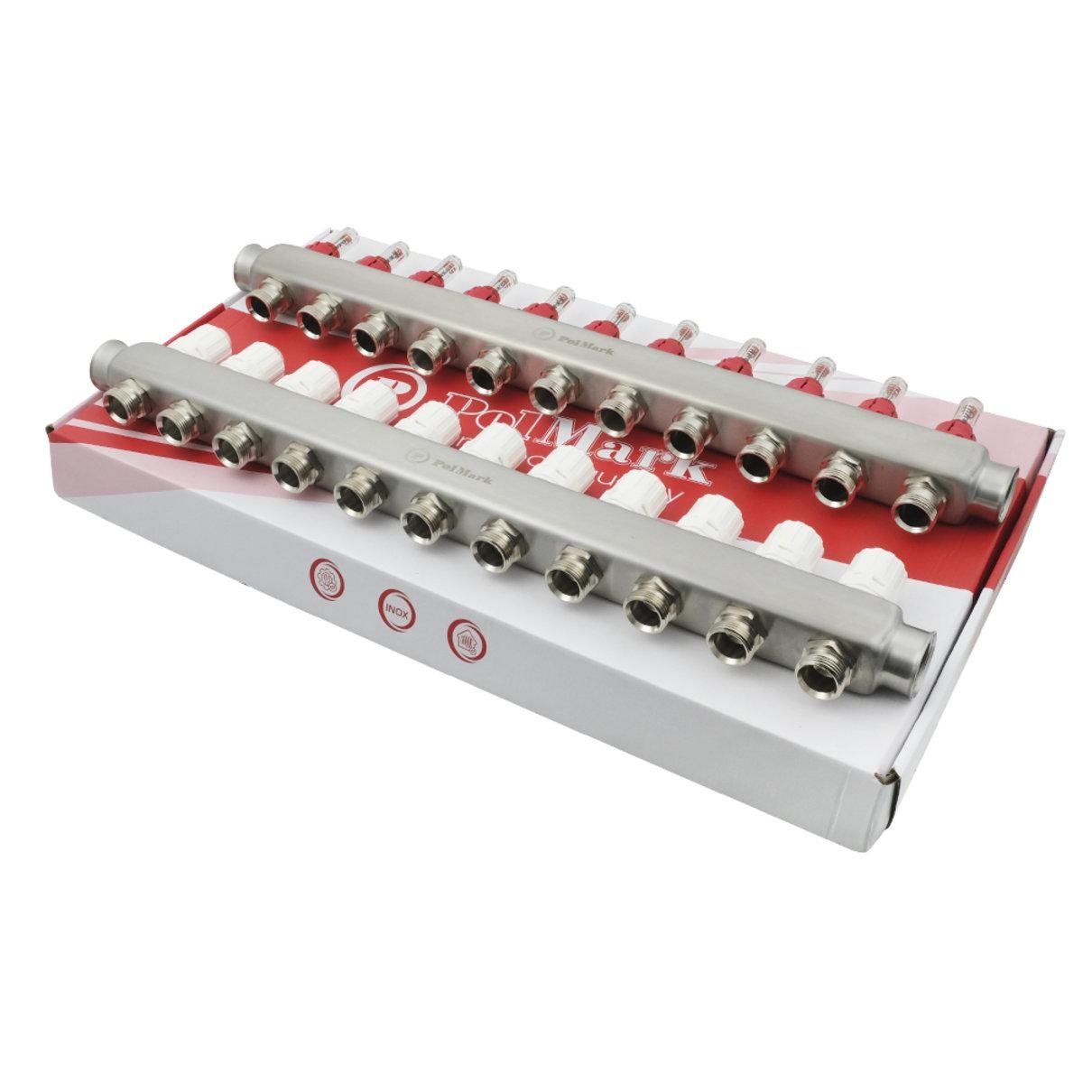 Коллектор Polmark 1"х3/4" 11 выходов PSMF111 - фото 3 Коллектор Polmark 1"х3/4" 11 выходов PSMF111 - фото 3