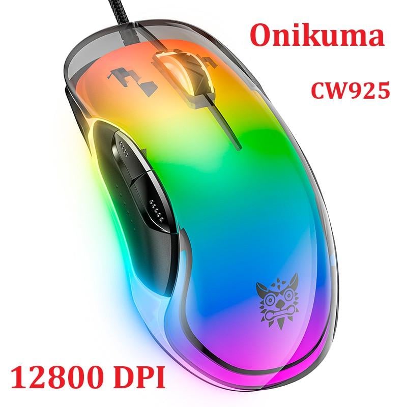 Мышь игровая Onikuma 12800 DPI/RGB подсветка/USB кабель (CW925) - фото 10