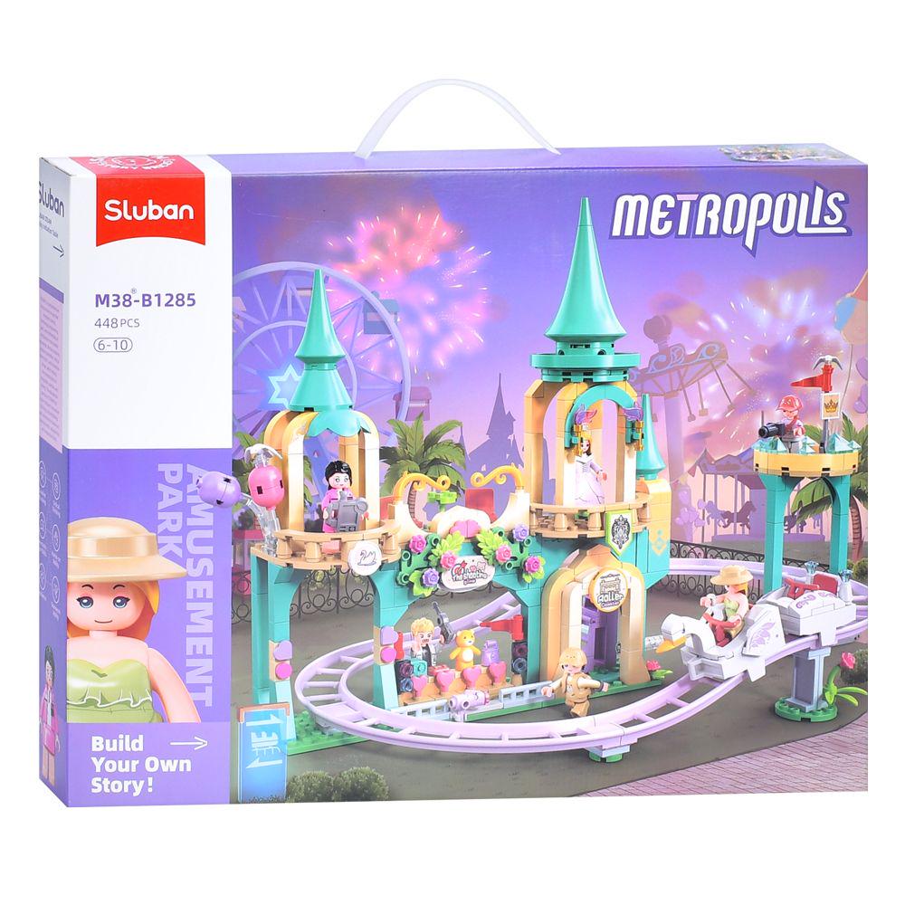 Конструктор SLUBAN M38-B1285 Metropolis: Парк развлечений 448 деталей в коробке (114274)