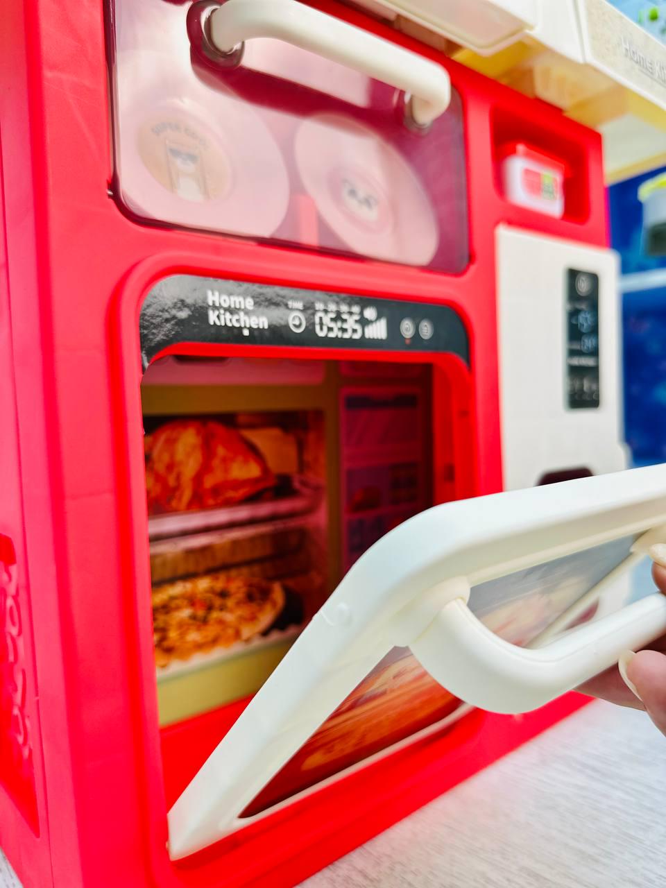 Детская кухня с набором 63 предмета 80 см Красный (2210-2) - фото 2 Детская кухня с набором 63 предмета 80 см Красный (2210-2) - фото 2