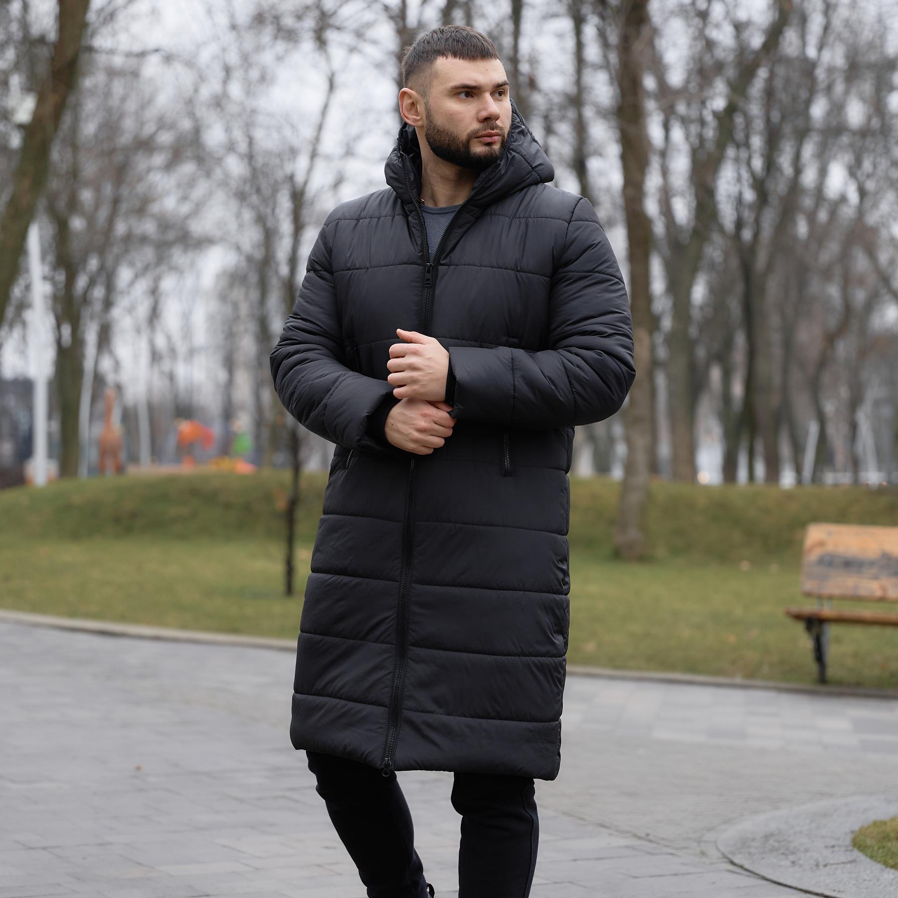 Куртка Intruder чоловіча зимова подовжена XL Чорний (1969093715/3)