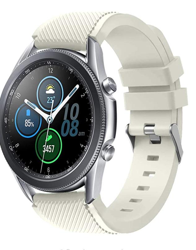 Ремешок силиконовый BeWatch для смарт часов 22 мм ECO универсальный Белый (1021102)