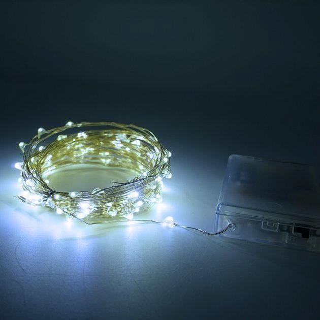 Гирлянда на батарейках 100 LED Белый (00000021591) Гирлянда на батарейках 100 LED Белый (00000021591)