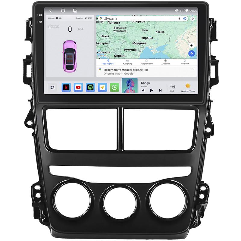 Автомагнітола Lesko для Toyota Yaris III Рестайлінг 2 2017-2020 4/64 QLED CarPlay 4G Wi-Fi GPS Prime 9" (22391510)