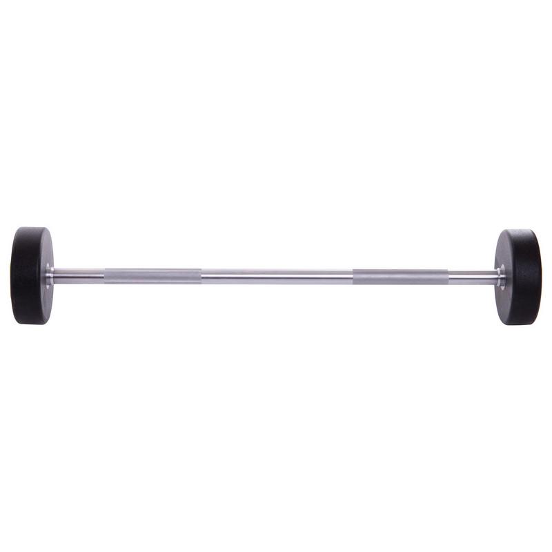 Штанга фіксована пряма Urethane Barbell Zelart TA-2689 30 кг Зелено-чорний (58363124) - фото 2