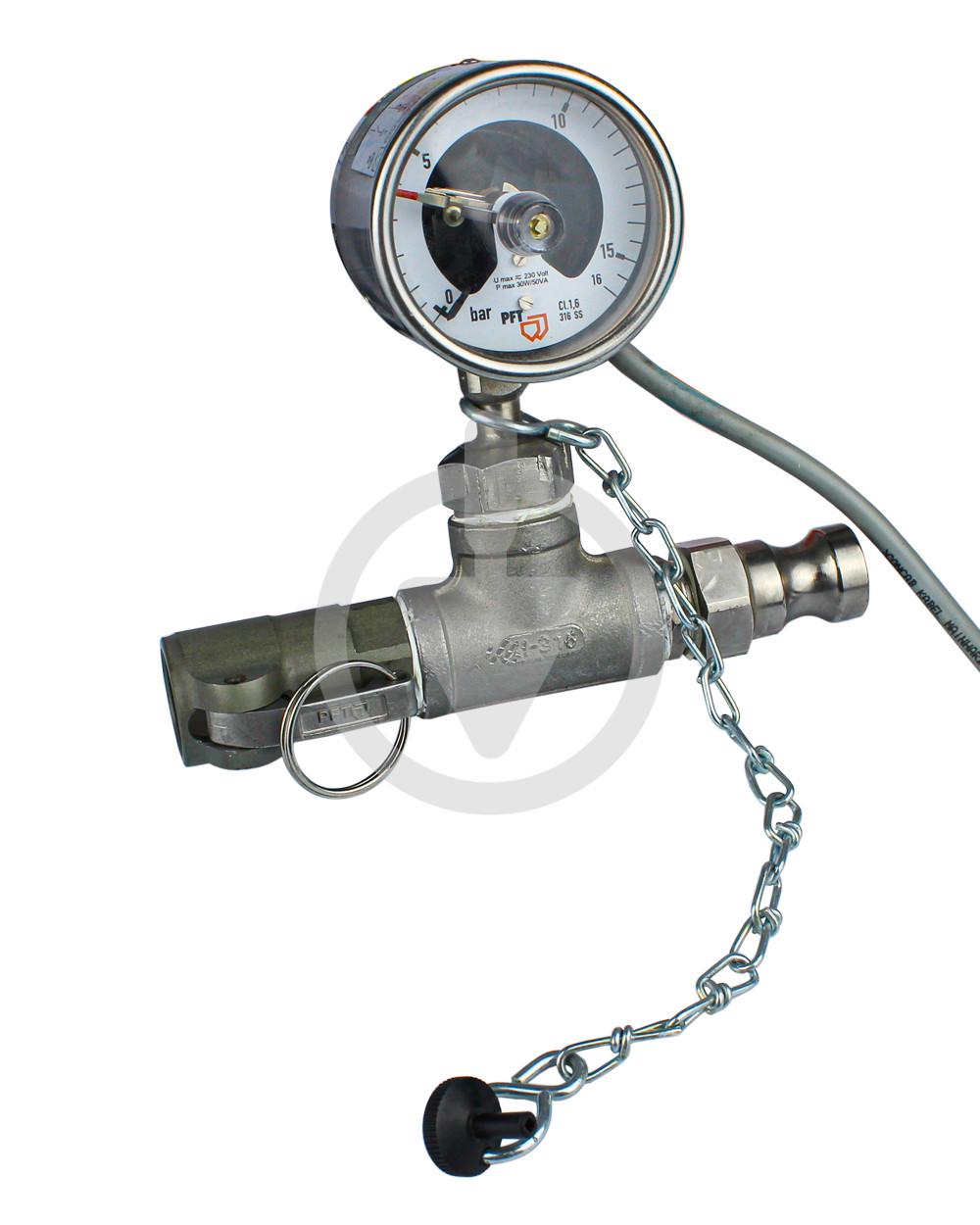Манометр 0-16 бар давления раствора PFT MT/VT 13 camlock SWING (13473687)