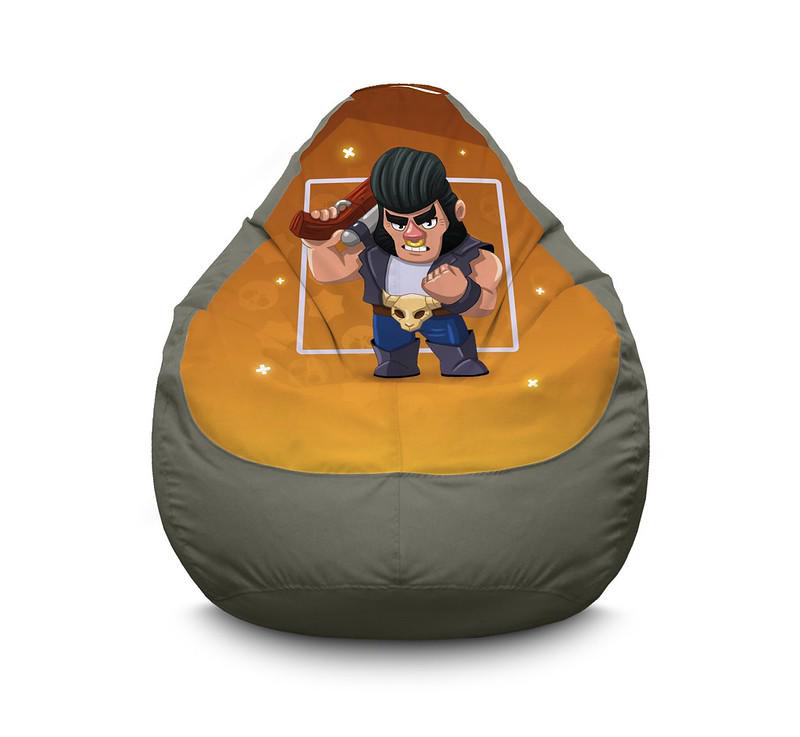 Кресло мешок iPuff Brawl Stars Bull Оксфорд XL 80x110 см Серый Кресло мешок iPuff Brawl Stars Bull Оксфорд XL 80x110 см Серый