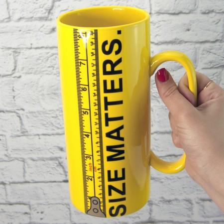 Чашка большая гигант Size Matters 20,5х13,5х9 см 1000 мл (1-1158221820) - фото 2 Чашка большая гигант Size Matters 20,5х13,5х9 см 1000 мл (1-1158221820) - фото 2