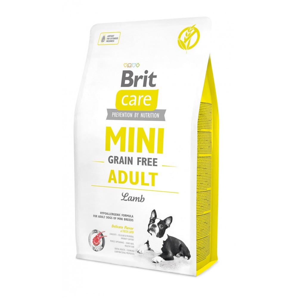 Корм для собак сухой Brit CARE Grain Free Mini Adult Lamb для миниатюрных пород с ягненком 2 кг (8595602520107)