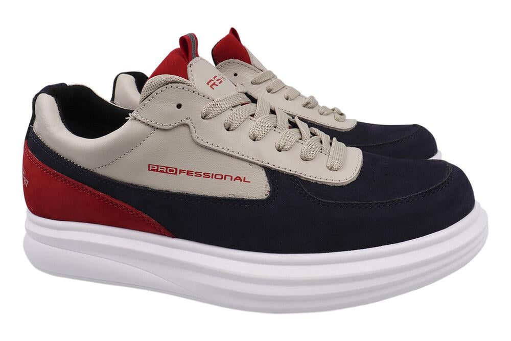 Кеды мужские Konors из кожи-нубука на низком ходу р. 45 Цветной (536-21DTC)