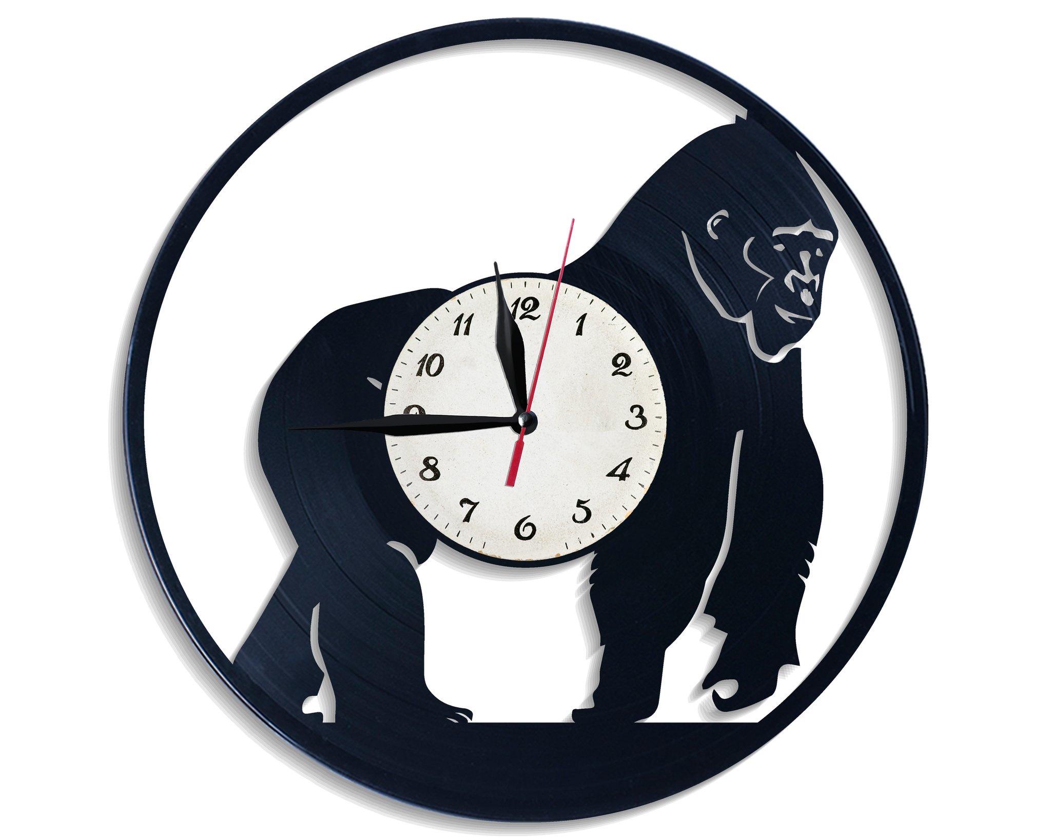 Часы настенные Горилла 2648 из виниловой пластинки