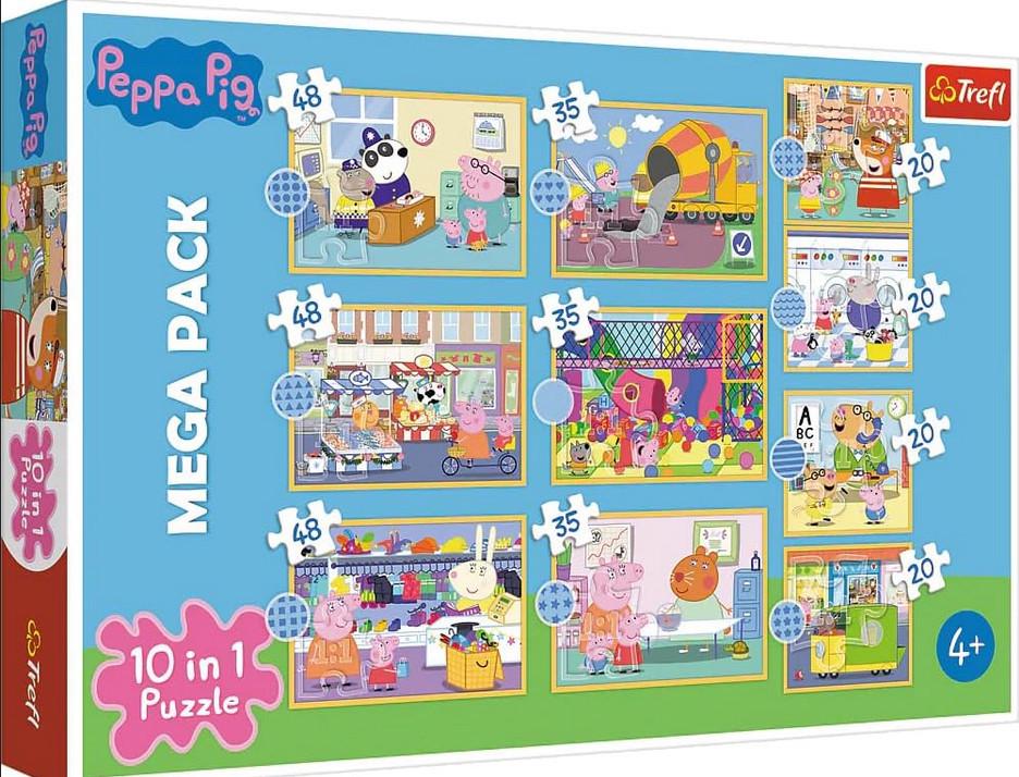 Пазл Trefl 10в1 Зануримося в пригоди Веселе порося