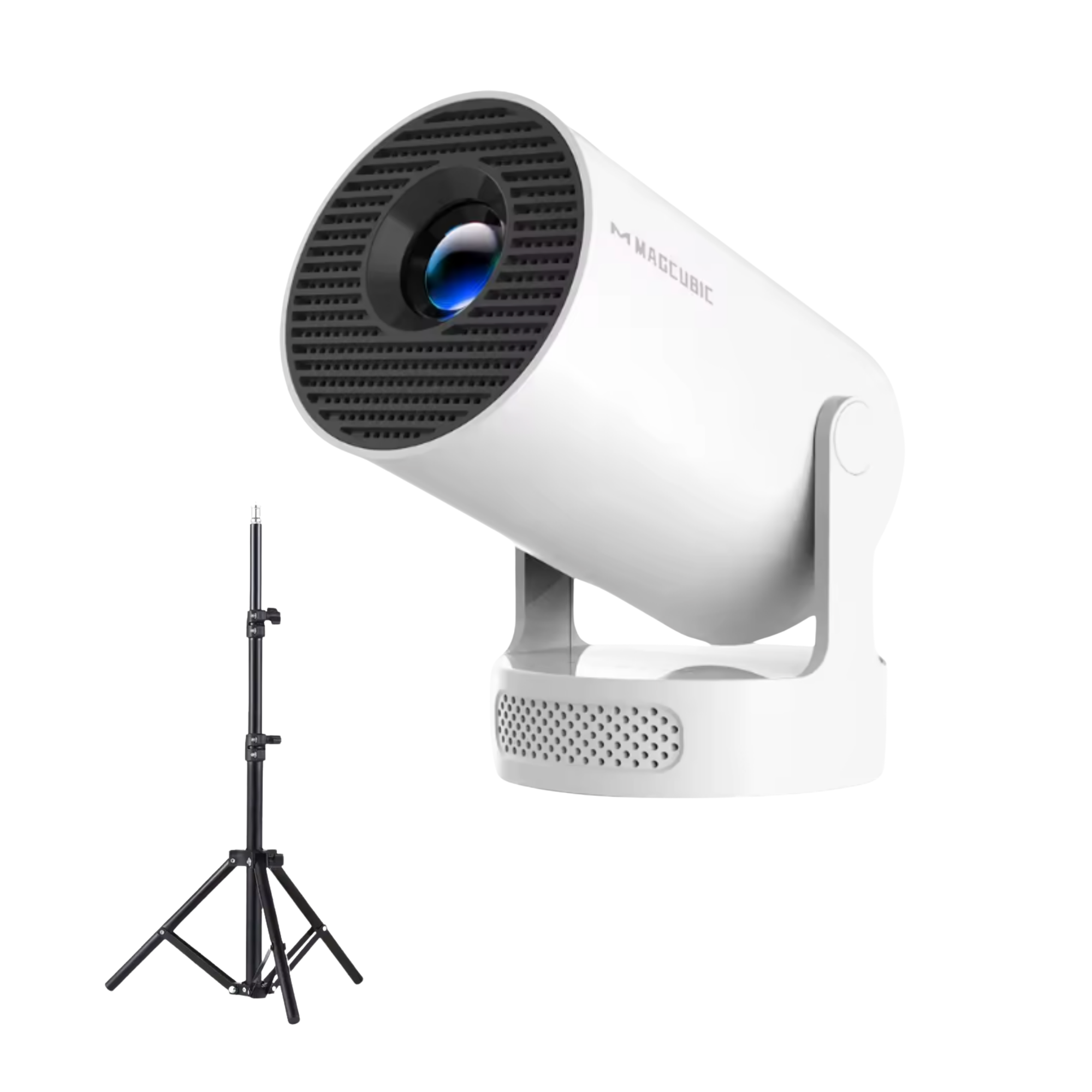 Комплект для домашнего кинотеатра проектор Magcubic HY300 PRO с мощным HiFi-звуком White/штатив 1,1 м (26408308) Комплект для домашнего кинотеатра проектор Magcubic HY300 PRO с мощным HiFi-звуком White/штатив 1,1 м (26408308)
