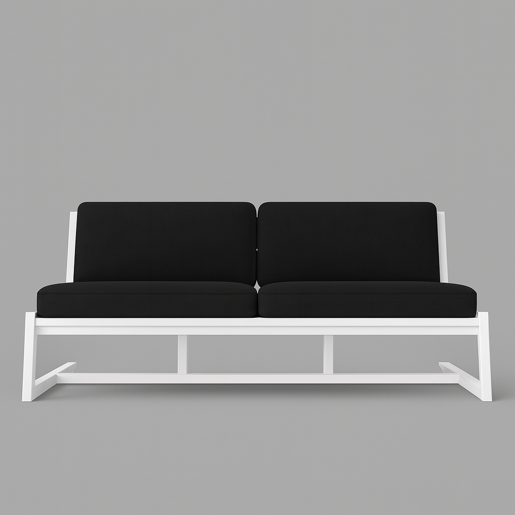 Диван металевий AVVS tech Атлас вуличний лофт оксфорд 126 см Чорний/Білий (30222911) - фото 2 Диван металевий AVVS tech Атлас вуличний лофт оксфорд 126 см Чорний/Білий (30222911) - фото 2