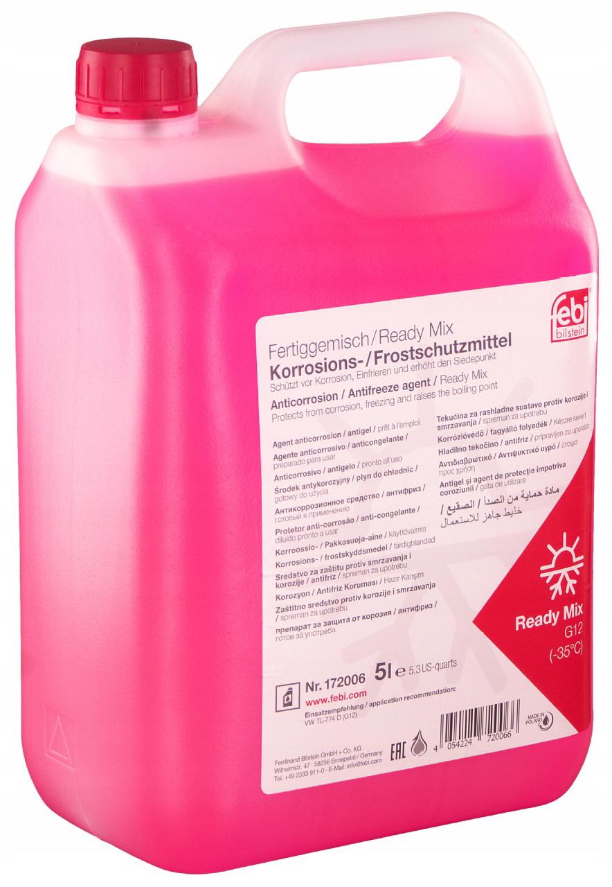 Антифриз FEBI Аntifreeze G12 готовый 5 л Красный