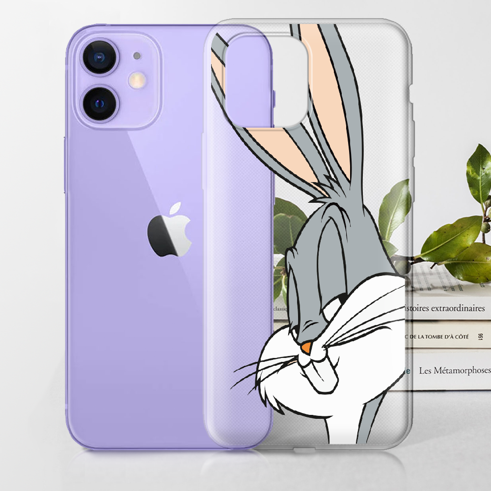 Чохол Boxface iPhone 12 mini Lucky Rabbit Прозорий силікон (41084-bk81-41084) - фото 2