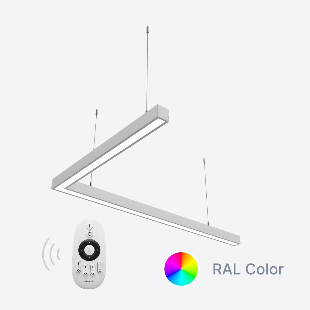 Світильник світлодіодний керований X-LED кутовий 80 Вт 800x800x43 мм (LSNA-80dc) - фото 2