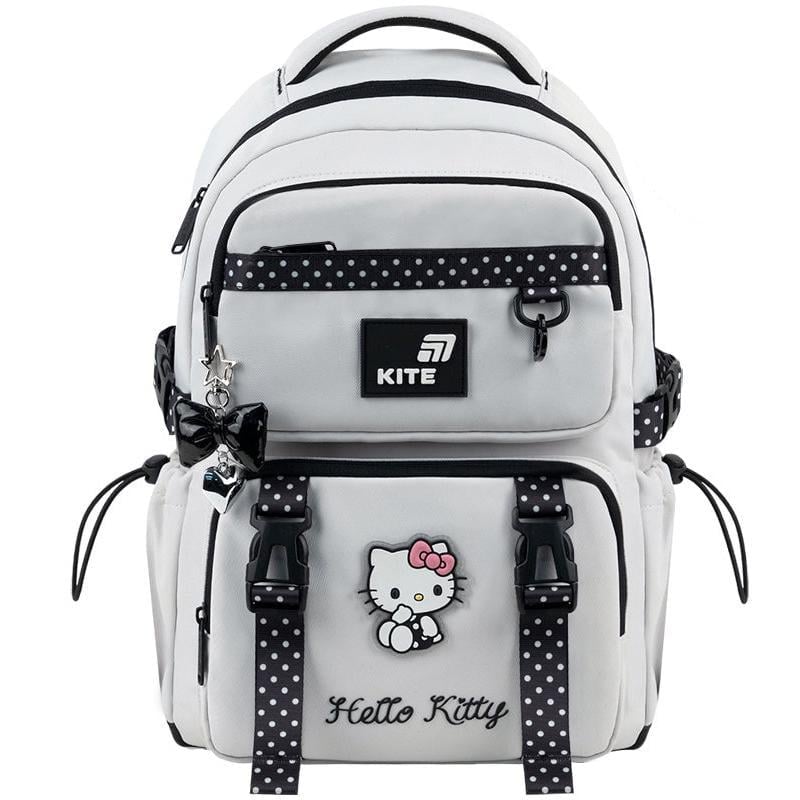 Рюкзак школьный KITE Education Hello Kitty 39x28x12,5 см 13 л Серый (HK26-1022M)