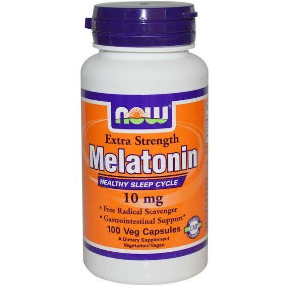 Мелатонін для сну NOW Foods Melatonin 10 мг 100 Veg Caps